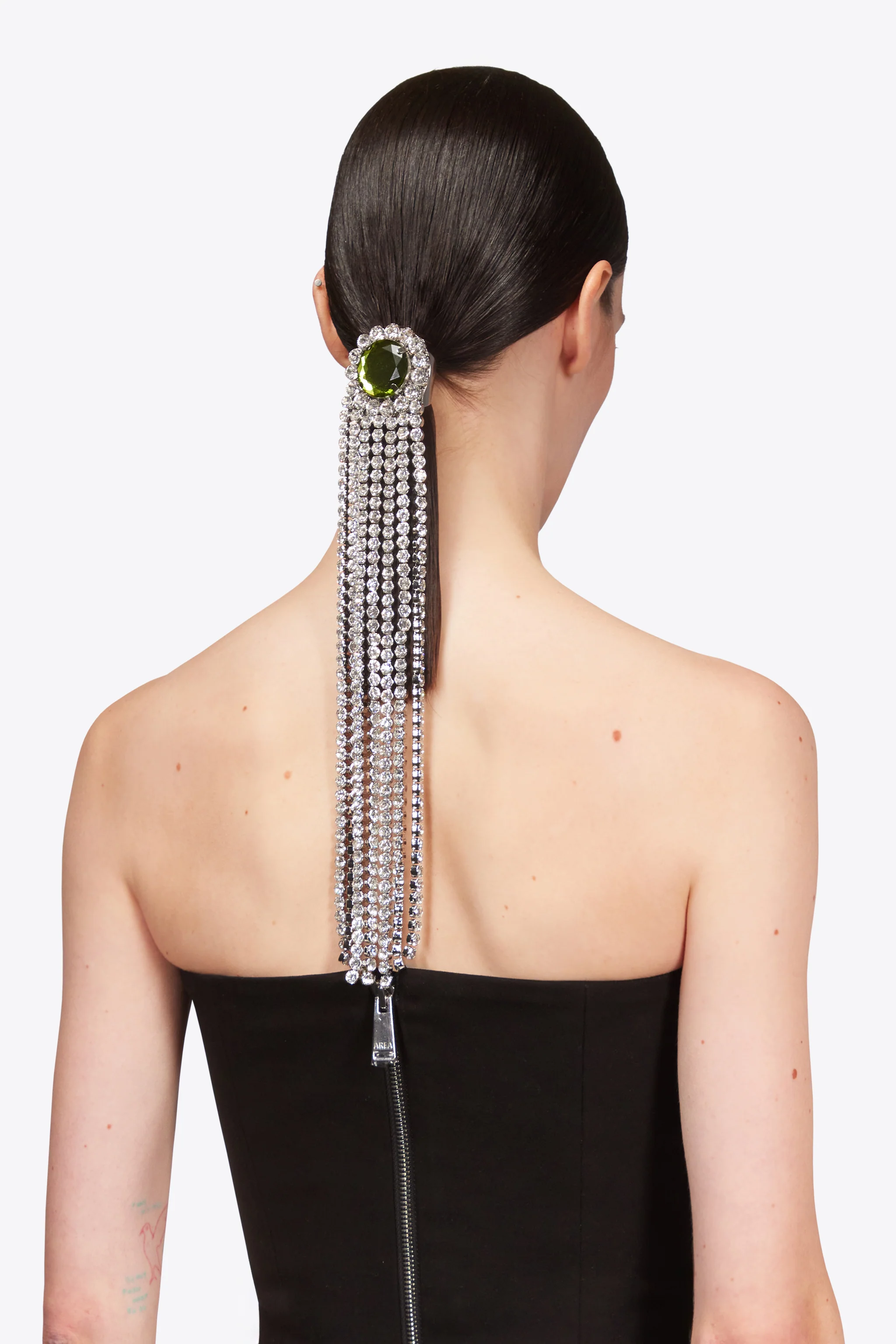 Crystal Gemstone Chandelier Ponytail Holder - Image 3