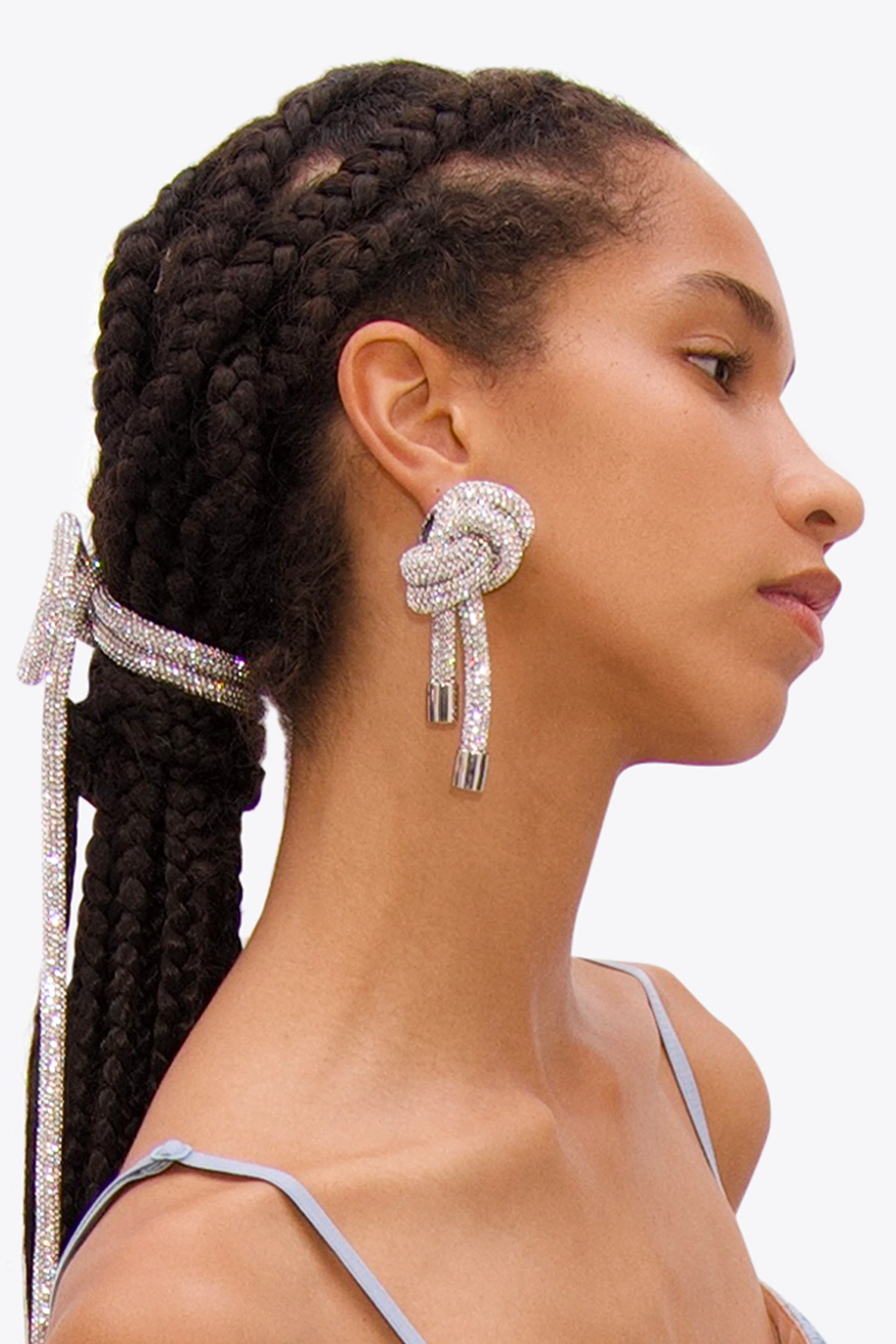 Crystal Knot Earrings - Image 3