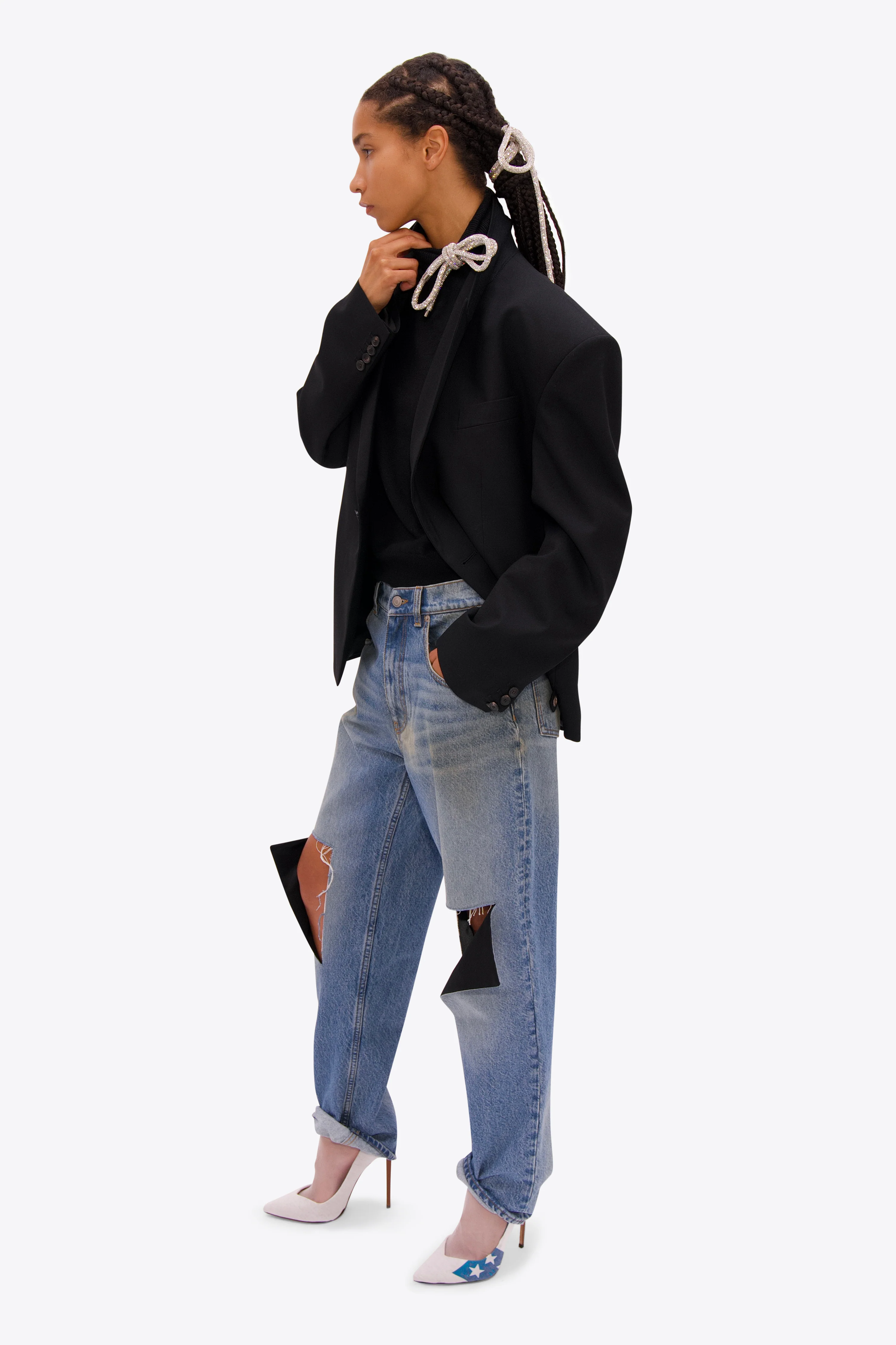 Crystal Knot Turtleneck Sweater - Image 4