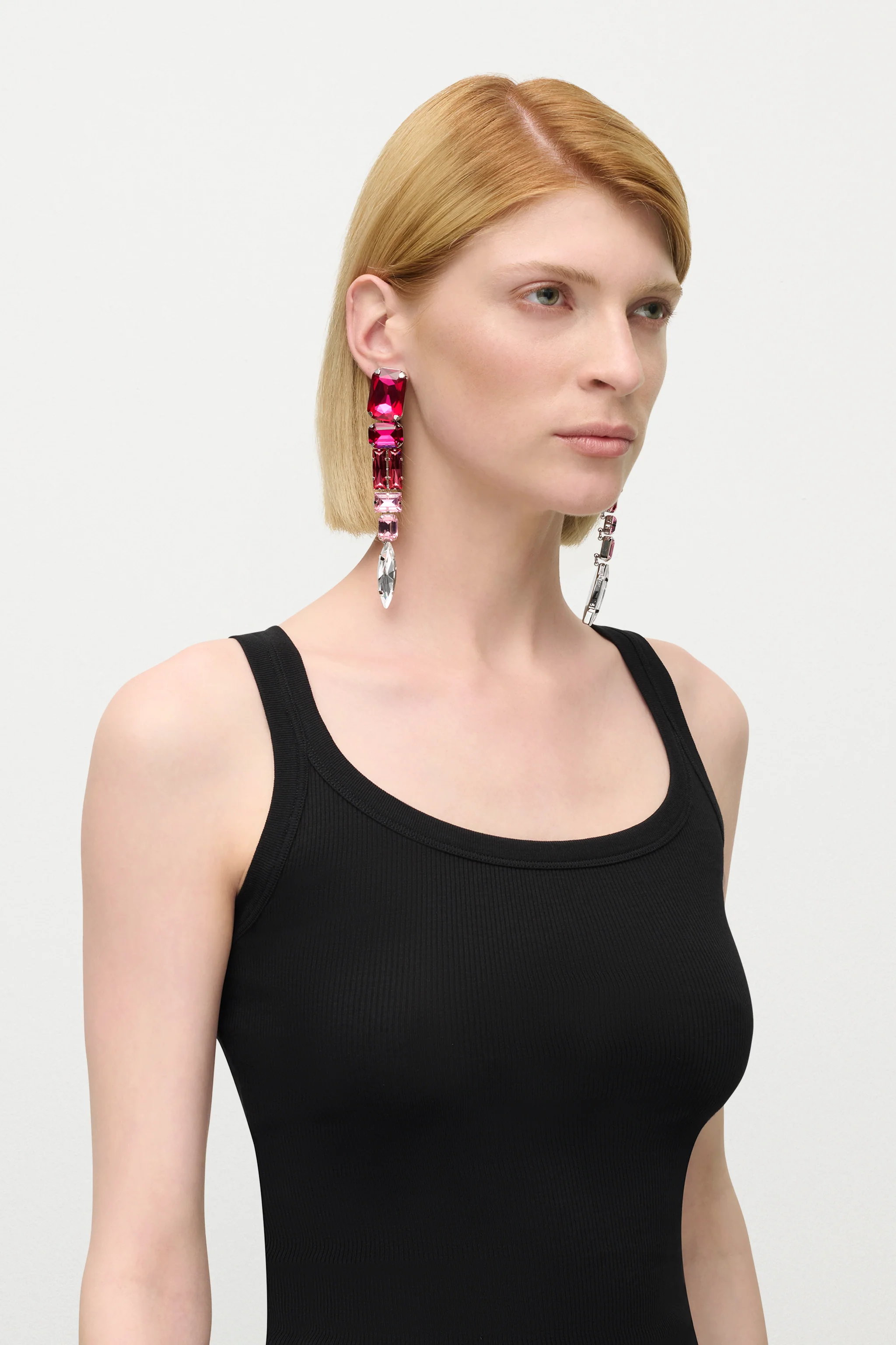 Ombre Crystal Drop Earrings - Image 3