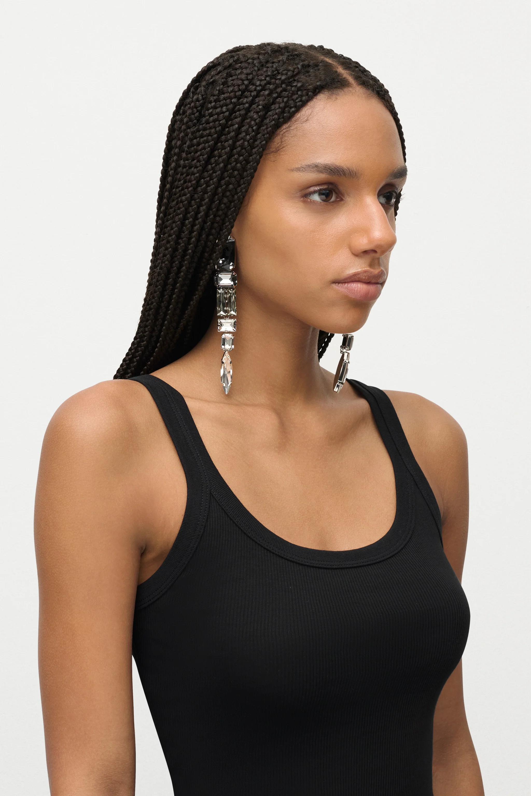 Ombre Crystal Drop Earrings - Image 3