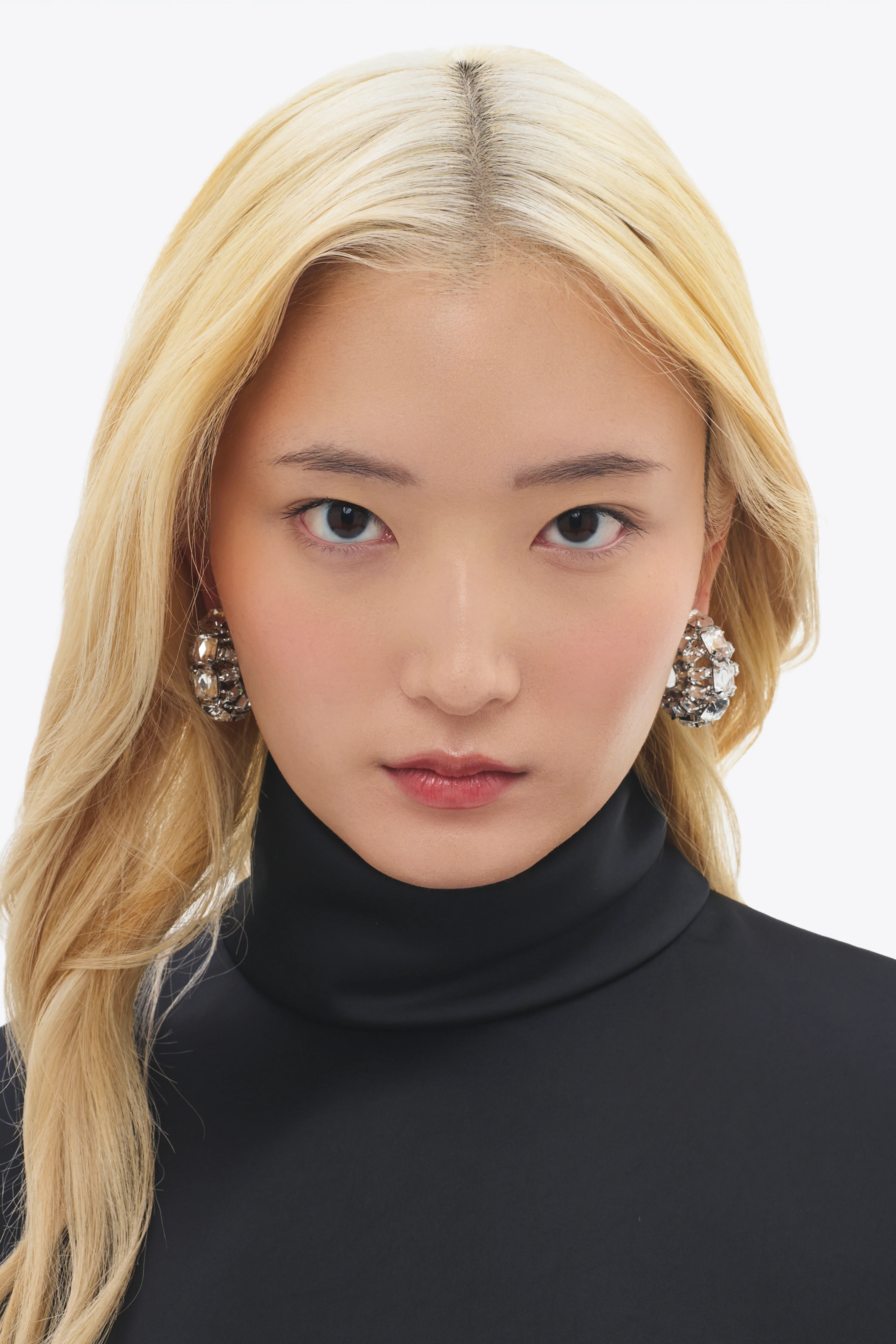 Small Crystal Hoops - Image 3