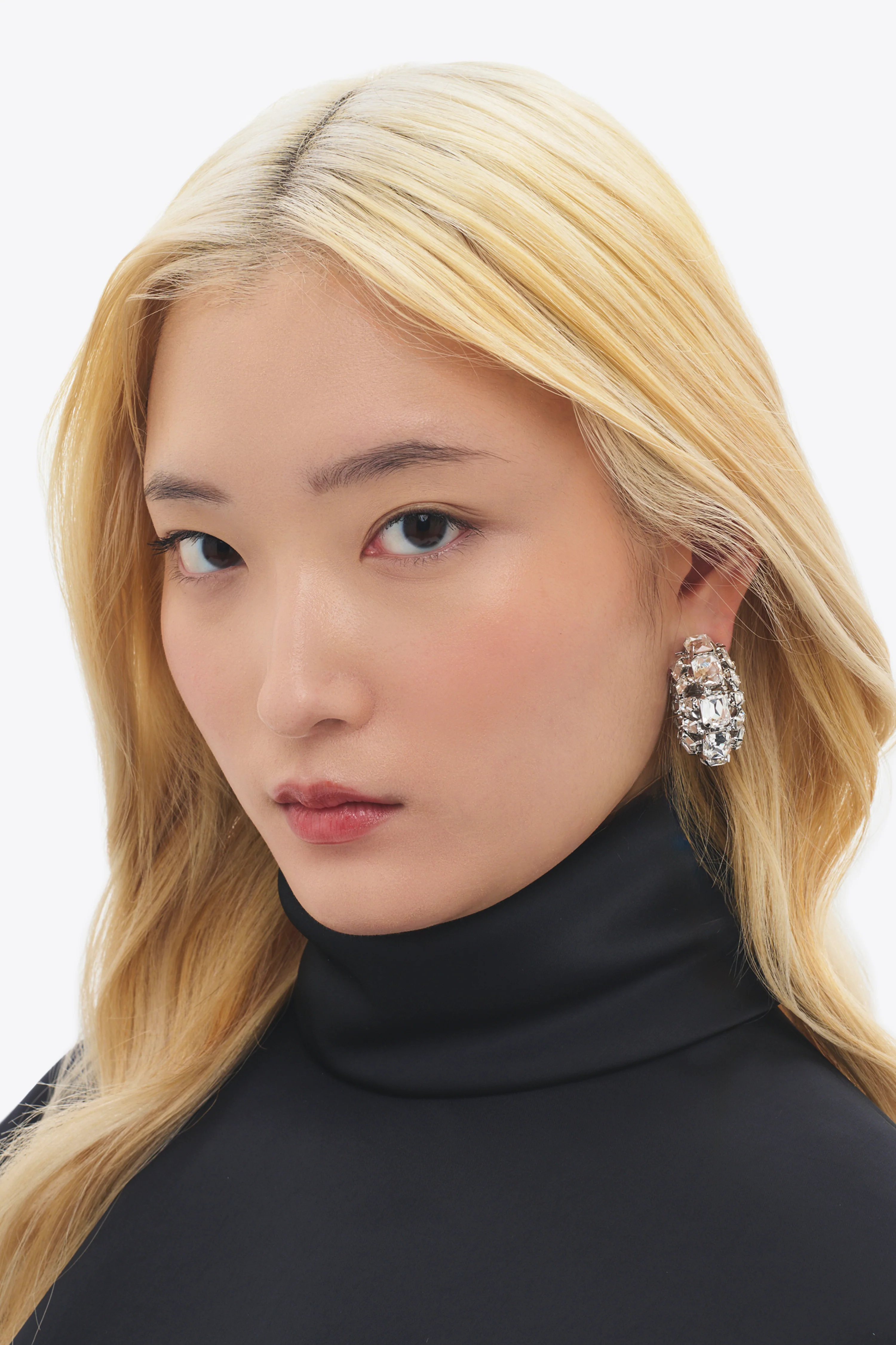 Small Crystal Hoops - Image 4