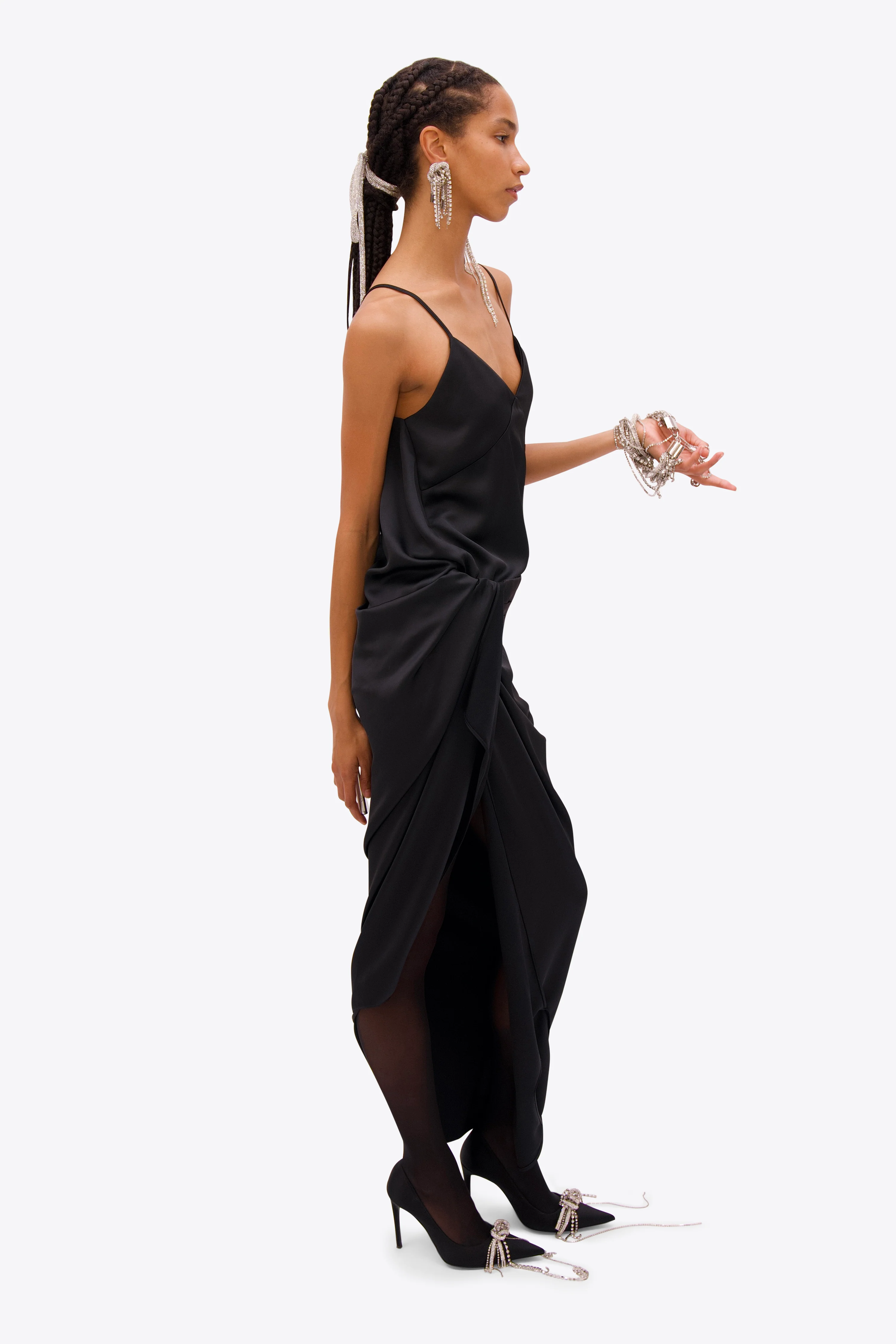 Tuxedo Slip Dress - Image 4
